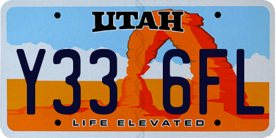 UT license plate Y336FL