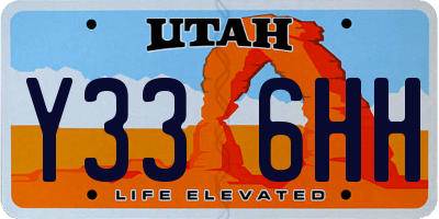 UT license plate Y336HH
