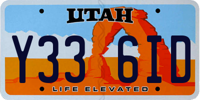 UT license plate Y336ID