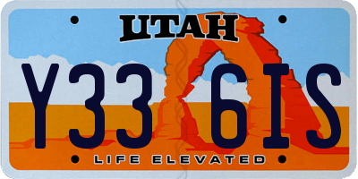 UT license plate Y336IS