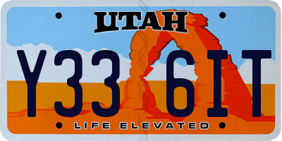 UT license plate Y336IT