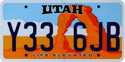 UT license plate Y336JB