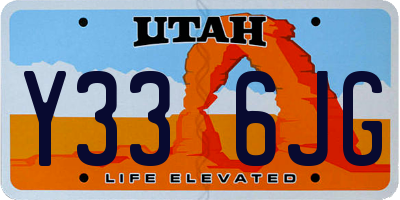 UT license plate Y336JG