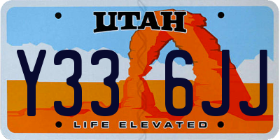 UT license plate Y336JJ