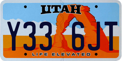 UT license plate Y336JT