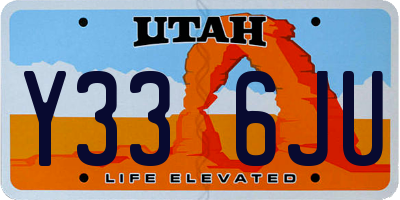 UT license plate Y336JU