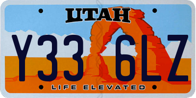 UT license plate Y336LZ