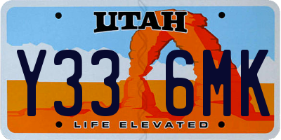 UT license plate Y336MK
