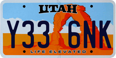 UT license plate Y336NK