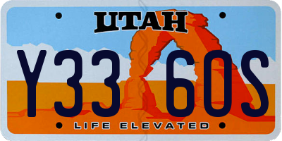 UT license plate Y336OS