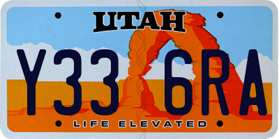 UT license plate Y336RA