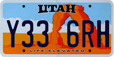 UT license plate Y336RH