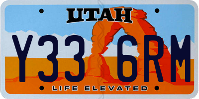 UT license plate Y336RM