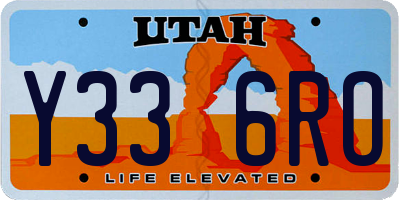 UT license plate Y336RO