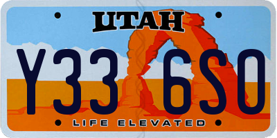 UT license plate Y336SO