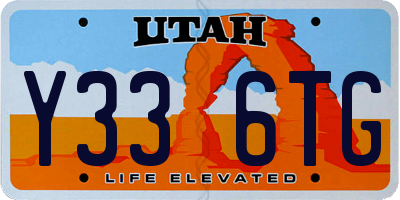 UT license plate Y336TG