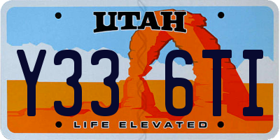 UT license plate Y336TI