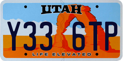 UT license plate Y336TP