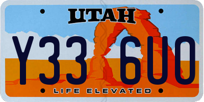 UT license plate Y336UO