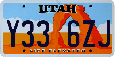 UT license plate Y336ZJ