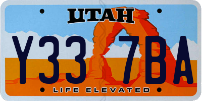 UT license plate Y337BA