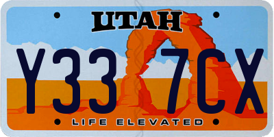 UT license plate Y337CX