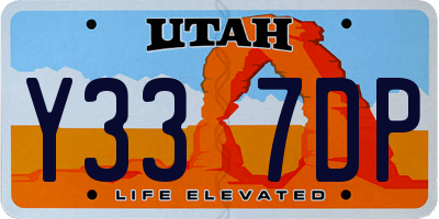 UT license plate Y337DP