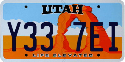 UT license plate Y337EI