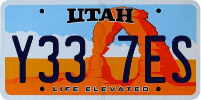 UT license plate Y337ES