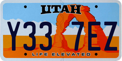 UT license plate Y337EZ