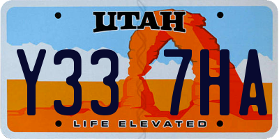 UT license plate Y337HA