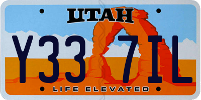 UT license plate Y337IL
