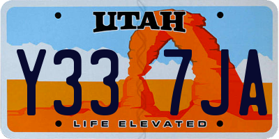 UT license plate Y337JA