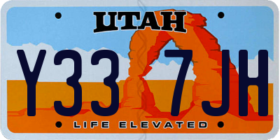 UT license plate Y337JH