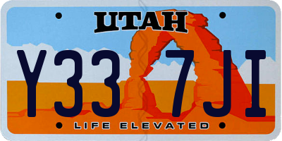 UT license plate Y337JI
