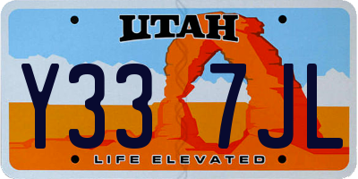 UT license plate Y337JL