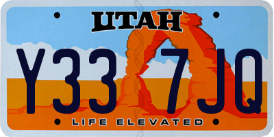 UT license plate Y337JQ