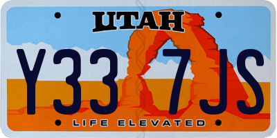 UT license plate Y337JS