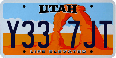 UT license plate Y337JT