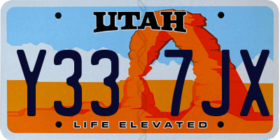 UT license plate Y337JX