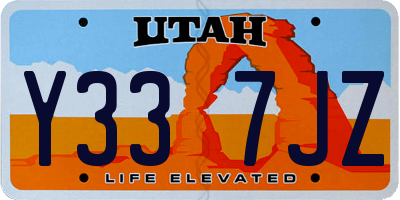 UT license plate Y337JZ