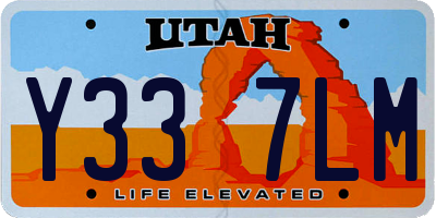 UT license plate Y337LM