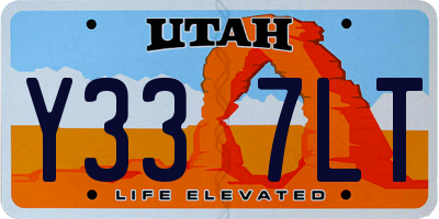 UT license plate Y337LT