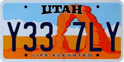 UT license plate Y337LY