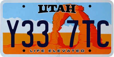 UT license plate Y337TC