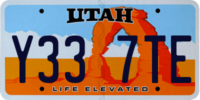 UT license plate Y337TE