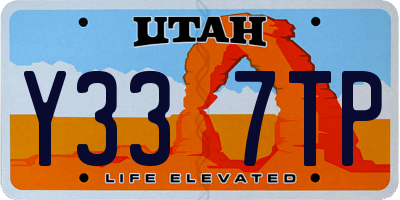 UT license plate Y337TP