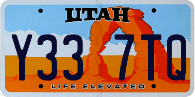 UT license plate Y337TQ
