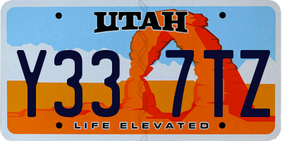 UT license plate Y337TZ
