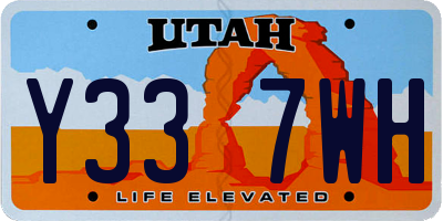 UT license plate Y337WH